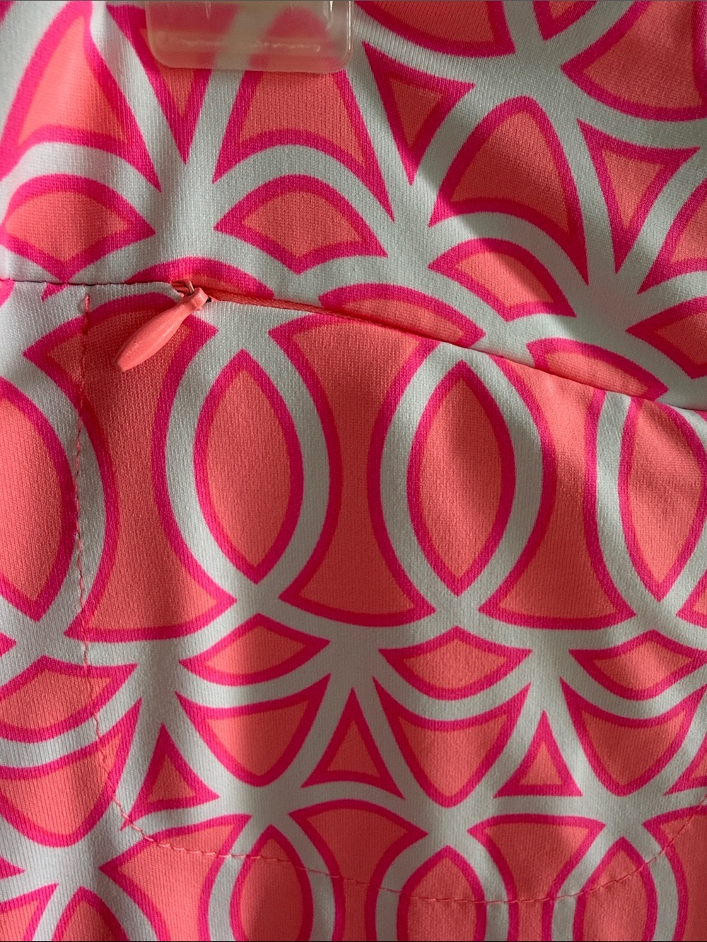Lulu-B Pink Geometric Mini Skirt - Picture 3 of 11